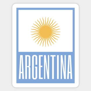 Argentina Country Symbols Sticker